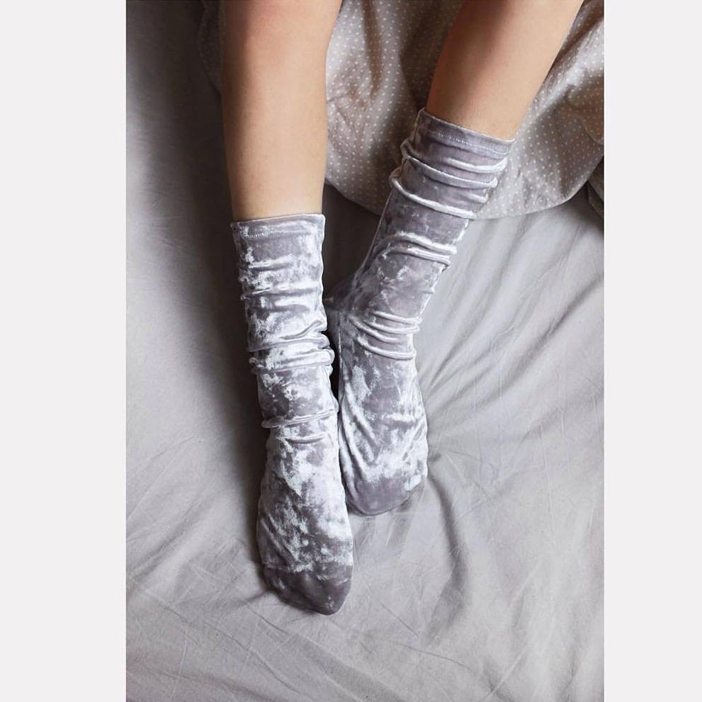 Chaussettes en velours