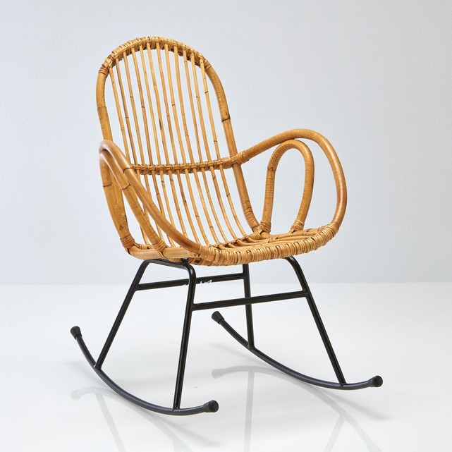 rocking chair en rotin la redoute