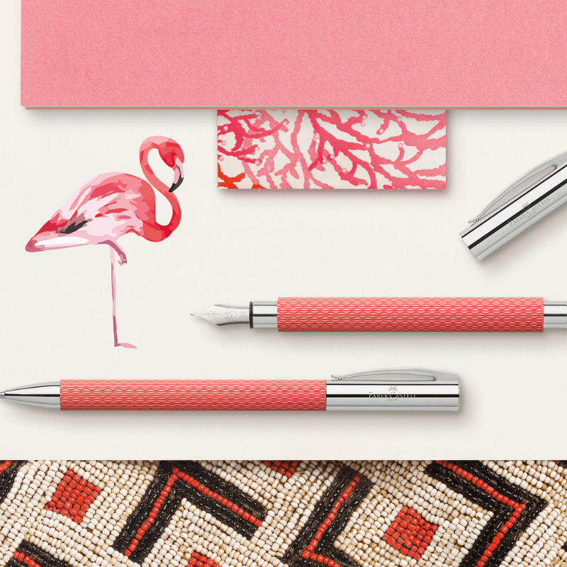 pantone-2019-living-coral-faber-castell-stylo