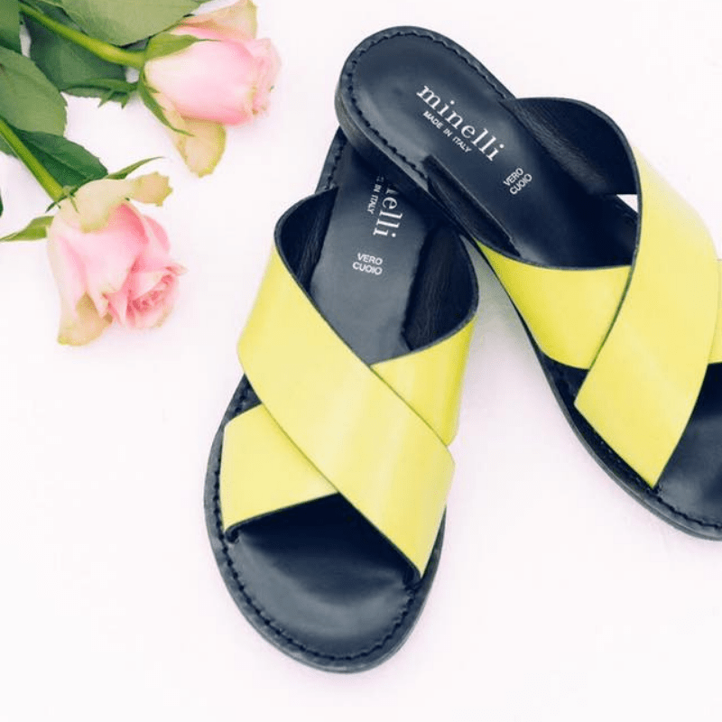 sandales-ete-chaussures-minelli-jaune-plates