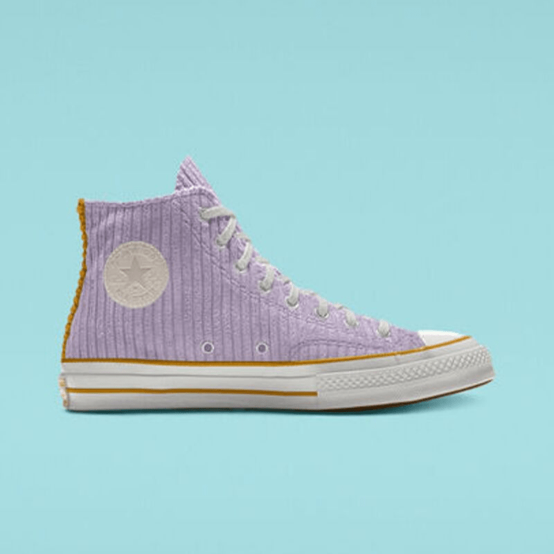 sneakers-lilas-lilac-mauve-converse-chuck-70-corduroy-high-top-custom