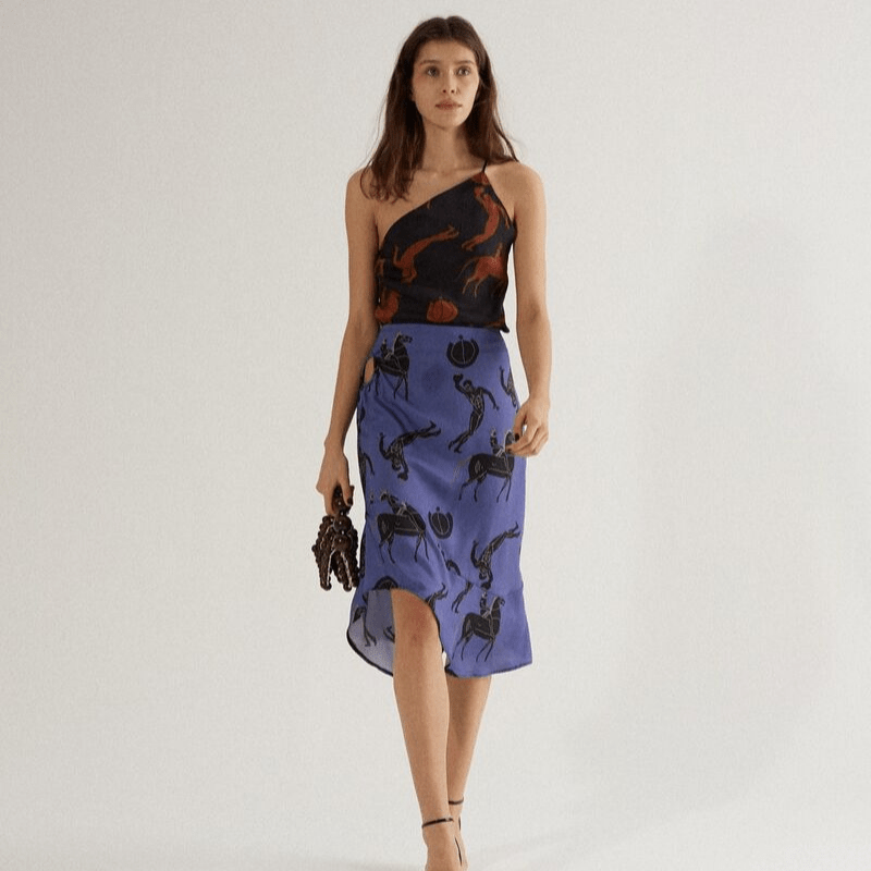 tendance-lilas-mauve-mode-mazarine-defilé-jupe